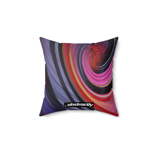 Adelaide Kaczynski - Air Resistance Force, Abstractly - Faux Suede Throw Pillow