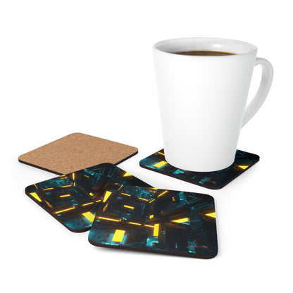 Pinnacle Group - Dividends, Abstractly - Corkwood Coaster Set of 4