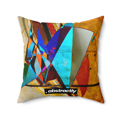 Irene Karlson - Strong Force, Abstractly - Faux Suede Throw Pillow