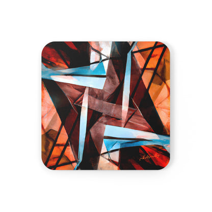 Lilian Hawking - Electric Force, Abstractly - Corkwood Coaster Set of 4