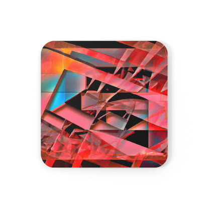 Adrian Strauss - Electric Force, Abstractly - Corkwood Coaster Set of 4