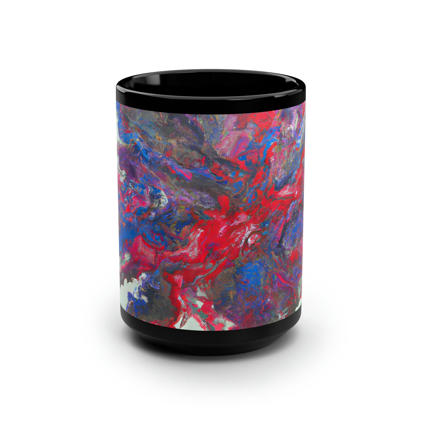 Adalbertonium Fluxide - Chemistry, Abstractly - Black Ceramic Mug 15oz