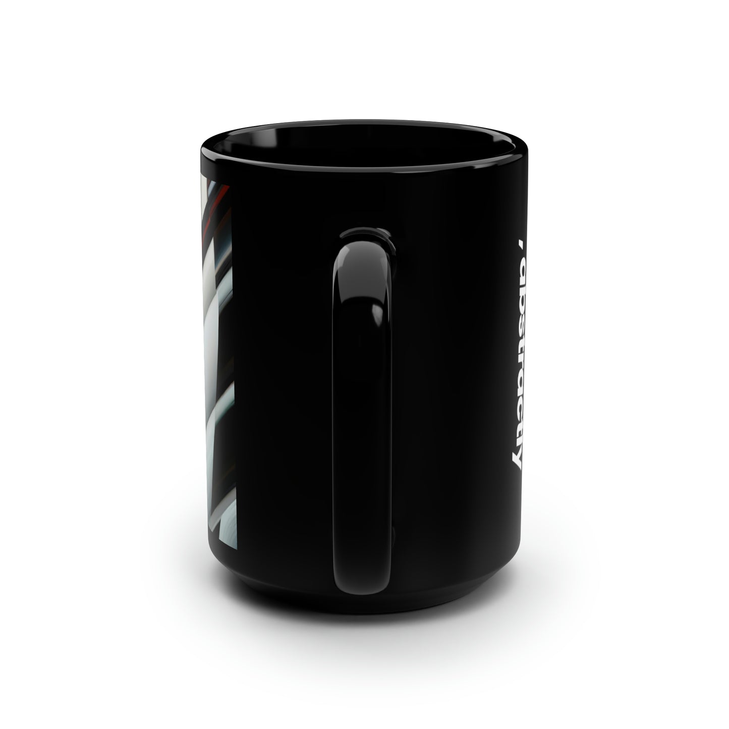 Selena Kastner - Gravity Force, Abstractly - Black Ceramic Mug 15oz