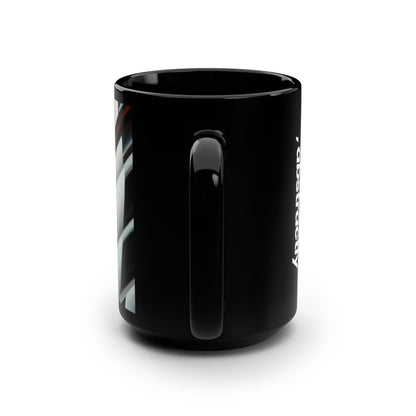 Selena Kastner - Gravity Force, Abstractly - Black Ceramic Mug 15oz