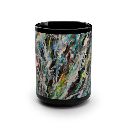 Boniface Spectrum - Chemistry, Abstractly - Black Ceramic Mug 15oz