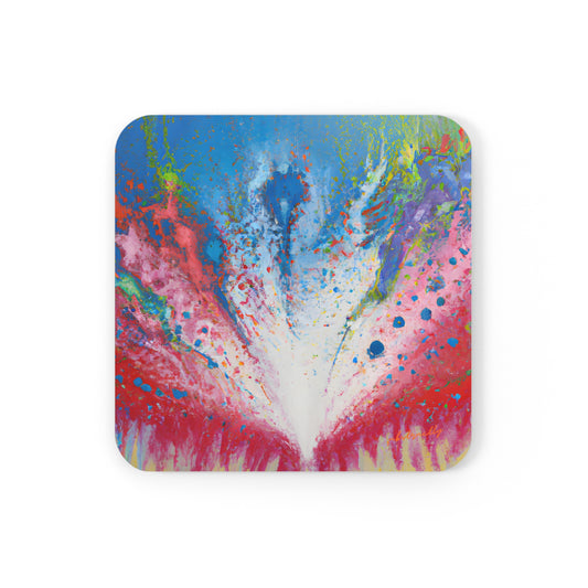 Chromafire Isotope - Chemistry, Abstractly - Corkwood Coaster Set of 4