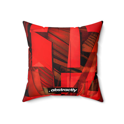 Louise Lockhart - Applied Force, Abstractly - Faux Suede Throw Pillow