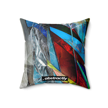 Miles Caldwell - Friction Force, Abstractly - Faux Suede Throw Pillow