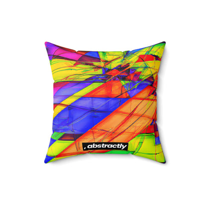 Valerie Higgs - Electric Force, Abstractly - Faux Suede Throw Pillow