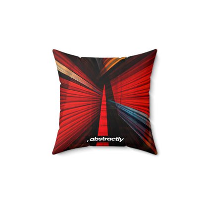 Eleanor Finchley - Electromagnetic Force, Abstractly - Faux Suede Throw Pillow