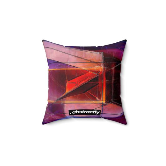 Margaret Hollis - Strong Force, Abstractly - Faux Suede Throw Pillow