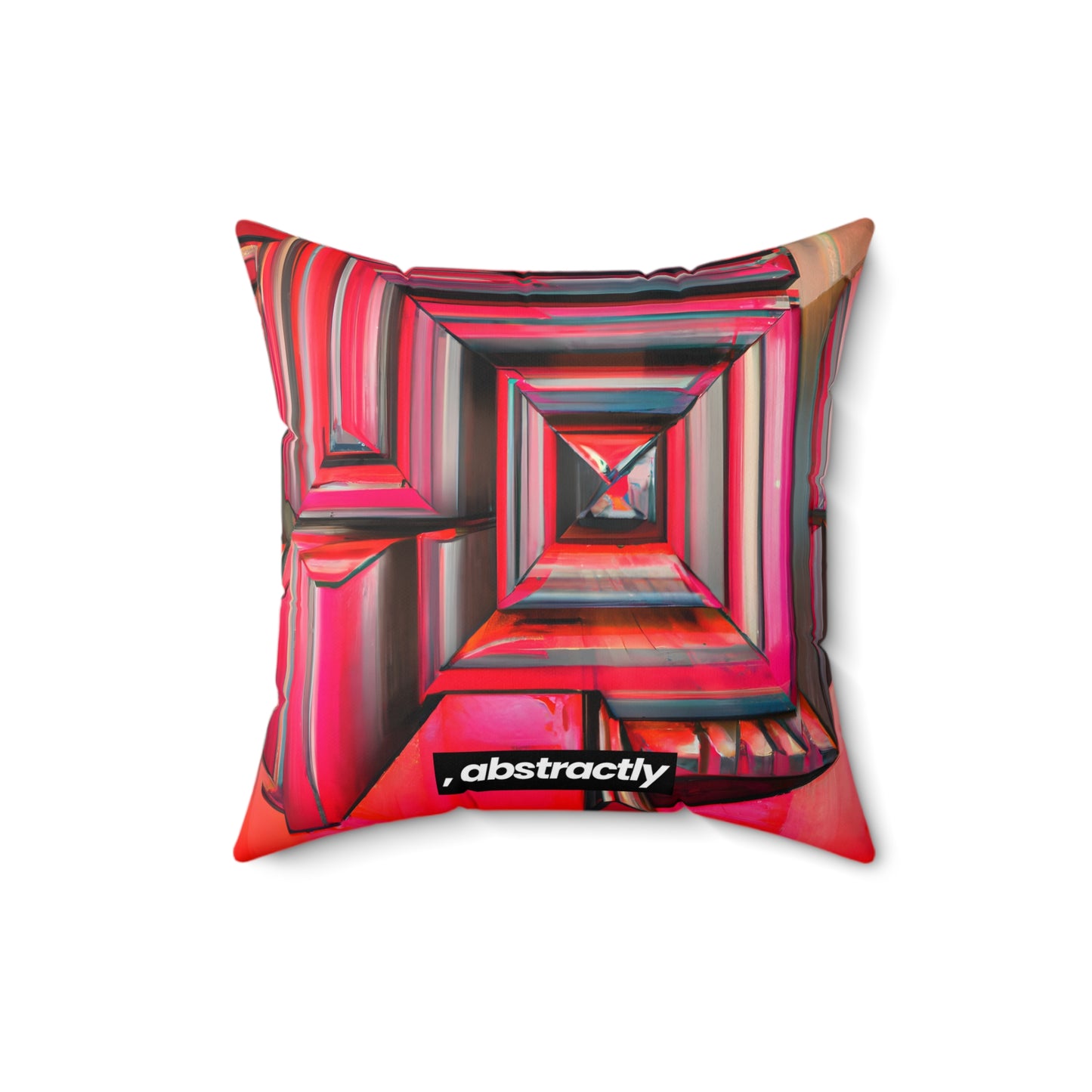 Leon Feldman - Magnetic Force, Abstractly - Faux Suede Throw Pillow