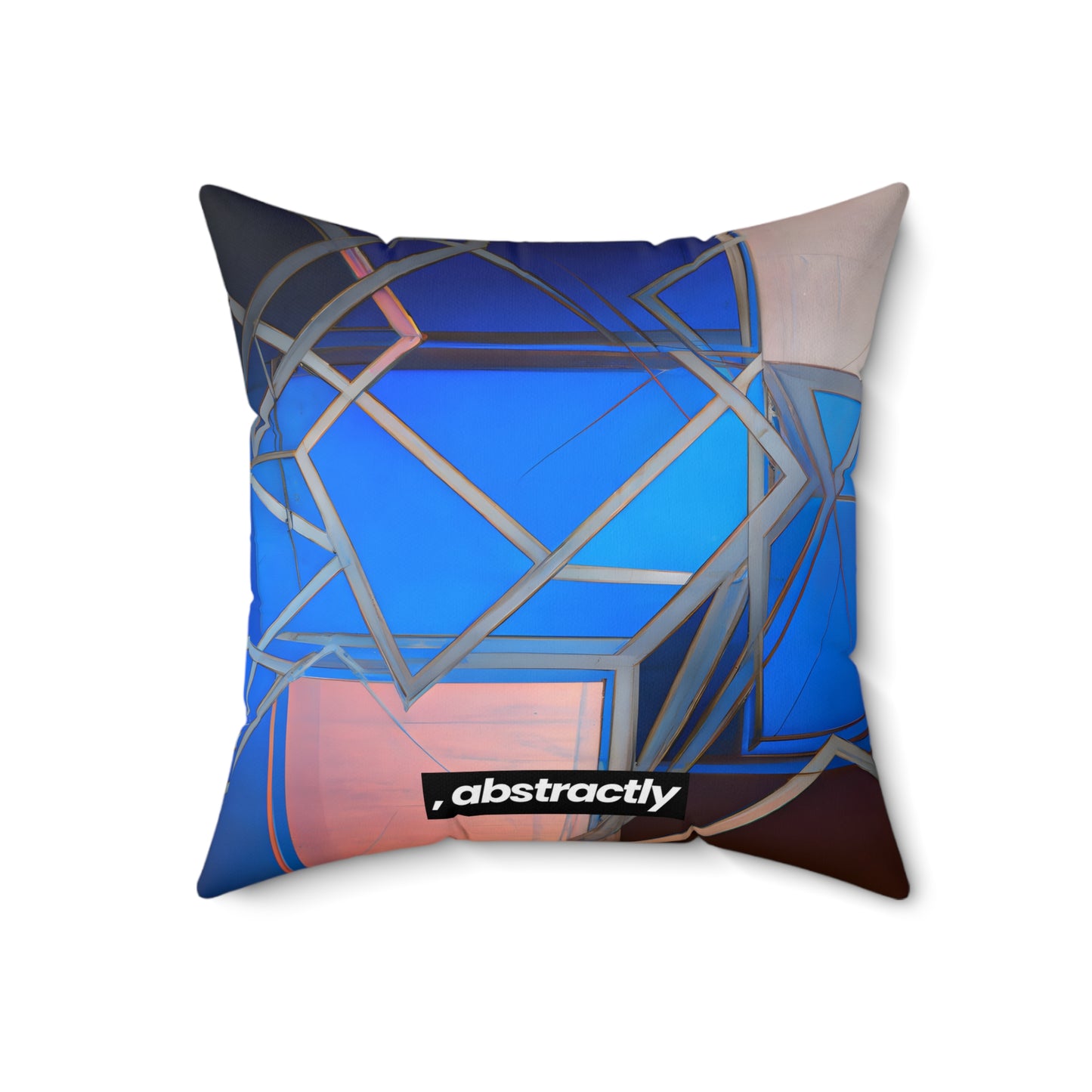 Jean Leventhal - Air Resistance Force, Abstractly - Faux Suede Throw Pillow