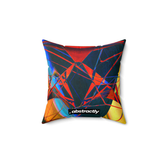 Victoria Bennet - Magnetic Force, Abstractly - Faux Suede Throw Pillow