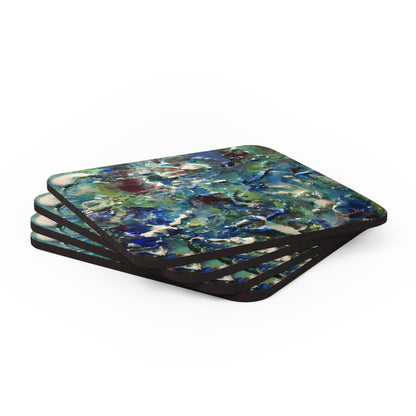 Crystalloxium Ether - Chemistry, Abstractly - Corkwood Coaster Set of 4