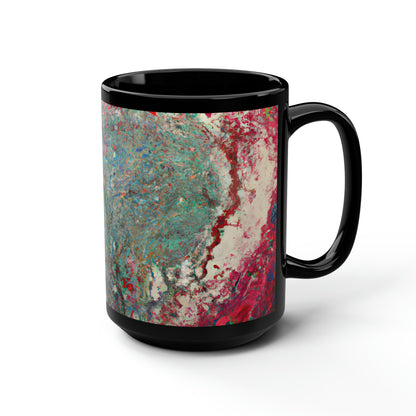 Vanadium Synthetite - Chemistry, Abstractly - Black Ceramic Mug 15oz