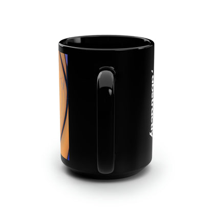 Marilyn Schwartz - Air Resistance Force, Abstractly - Black Ceramic Mug 15oz