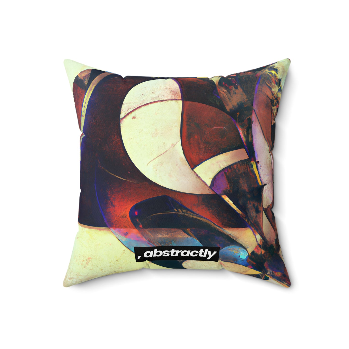 Marianne Rosenfield - Strong Force, Abstractly - Faux Suede Throw Pillow