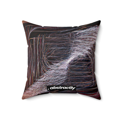 Francis Hardwick - Spring Force, Abstractly - Faux Suede Throw Pillow