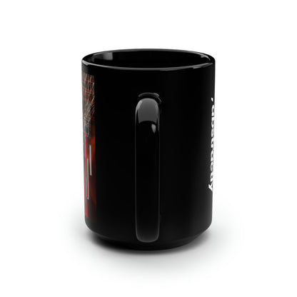 Walter Kleinberg - Strong Force, Abstractly - Black Ceramic Mug 15oz