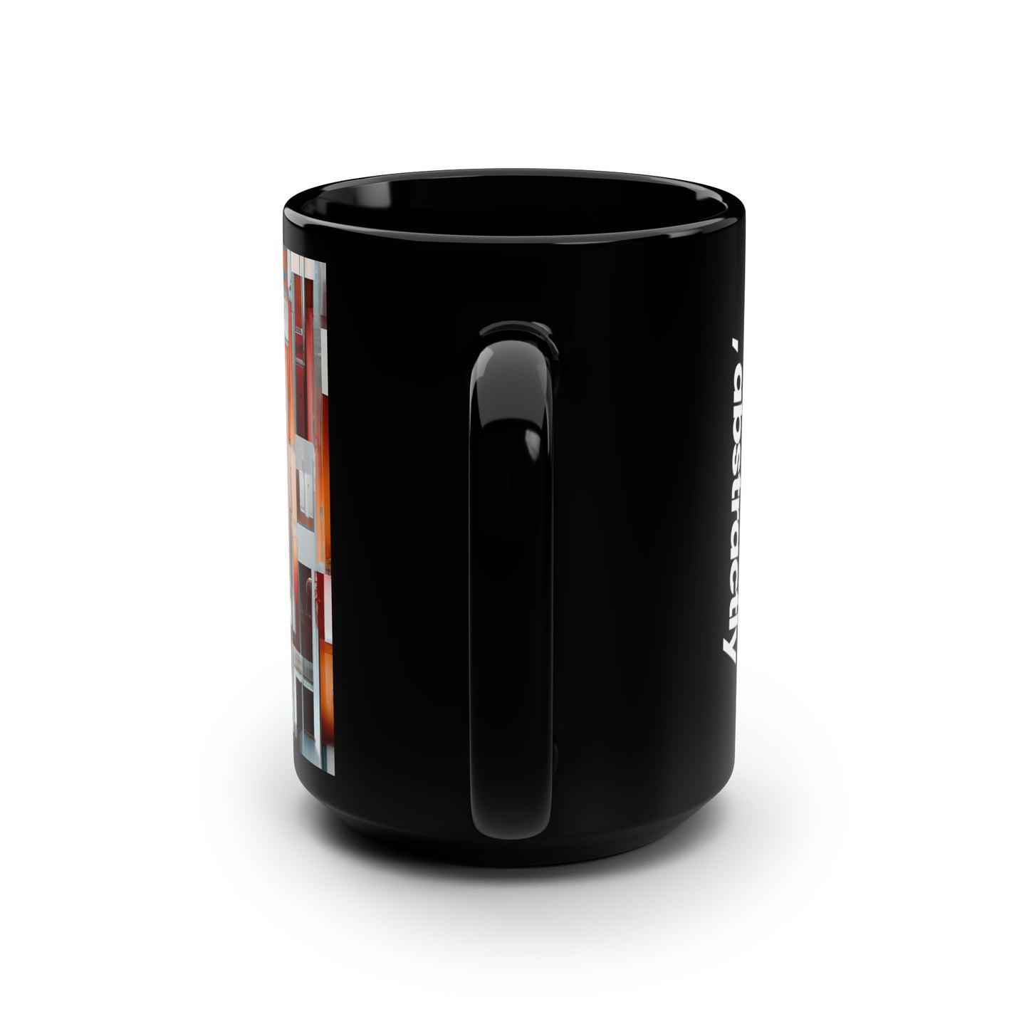 Vera Lockwood - Strong Force, Abstractly - Black Ceramic Mug 15oz