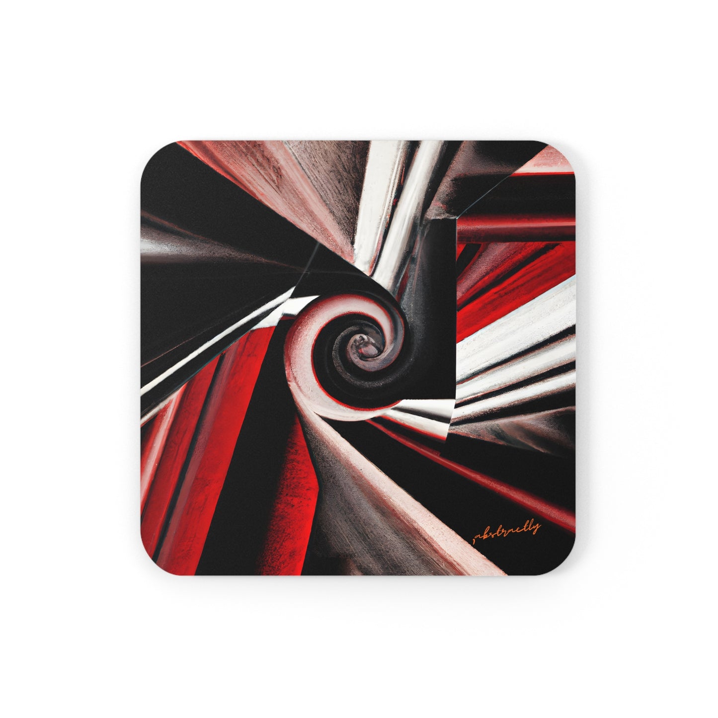 Louisa Eisenberg - Tension Force, Abstractly - Corkwood Coaster Set of 4