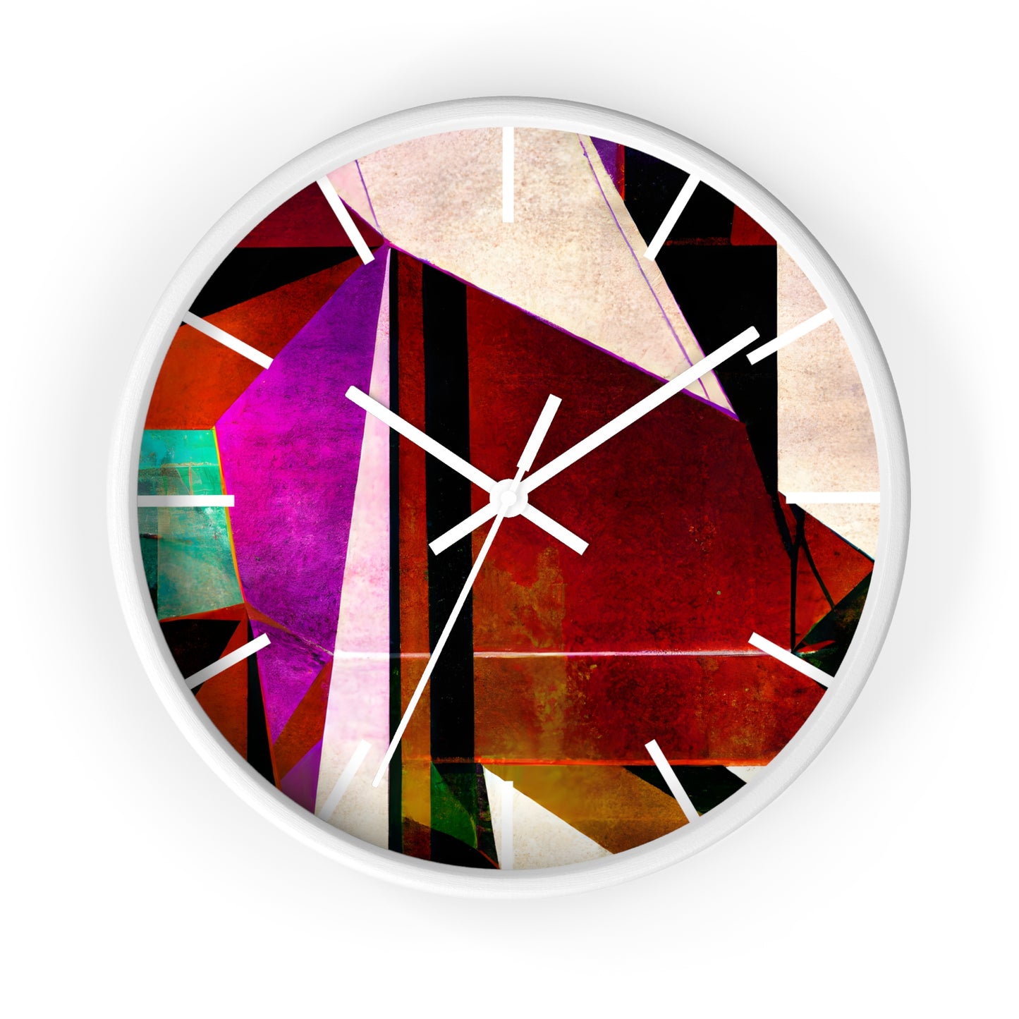 Fiona Hubble - Applied Force, Abstractly - Wall Clock