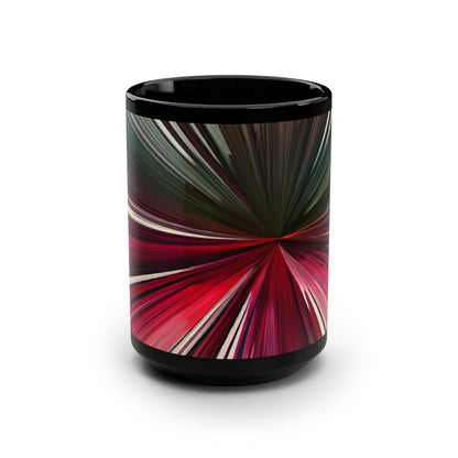 Lorenzo Mancini - Spring Force, Abstractly - Black Ceramic Mug 15oz