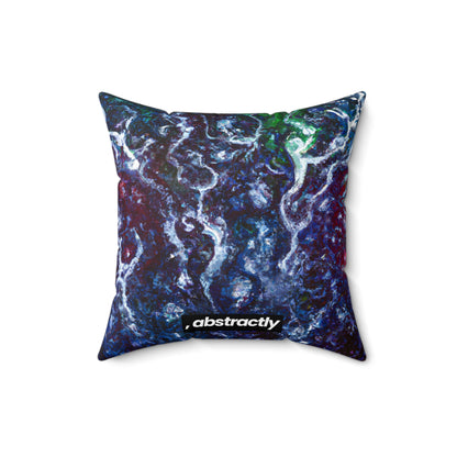 Violet Emission Oxide - Chemistry, Abstractly - Faux Suede Throw Pillow