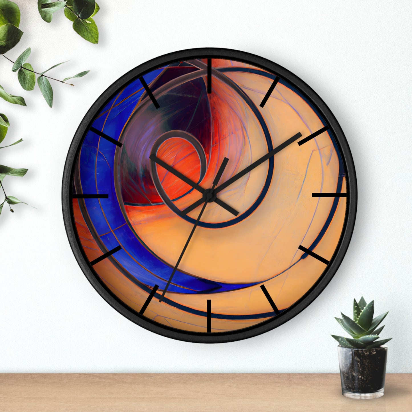 Marilyn Schwartz - Air Resistance Force, Abstractly - Wall Clock