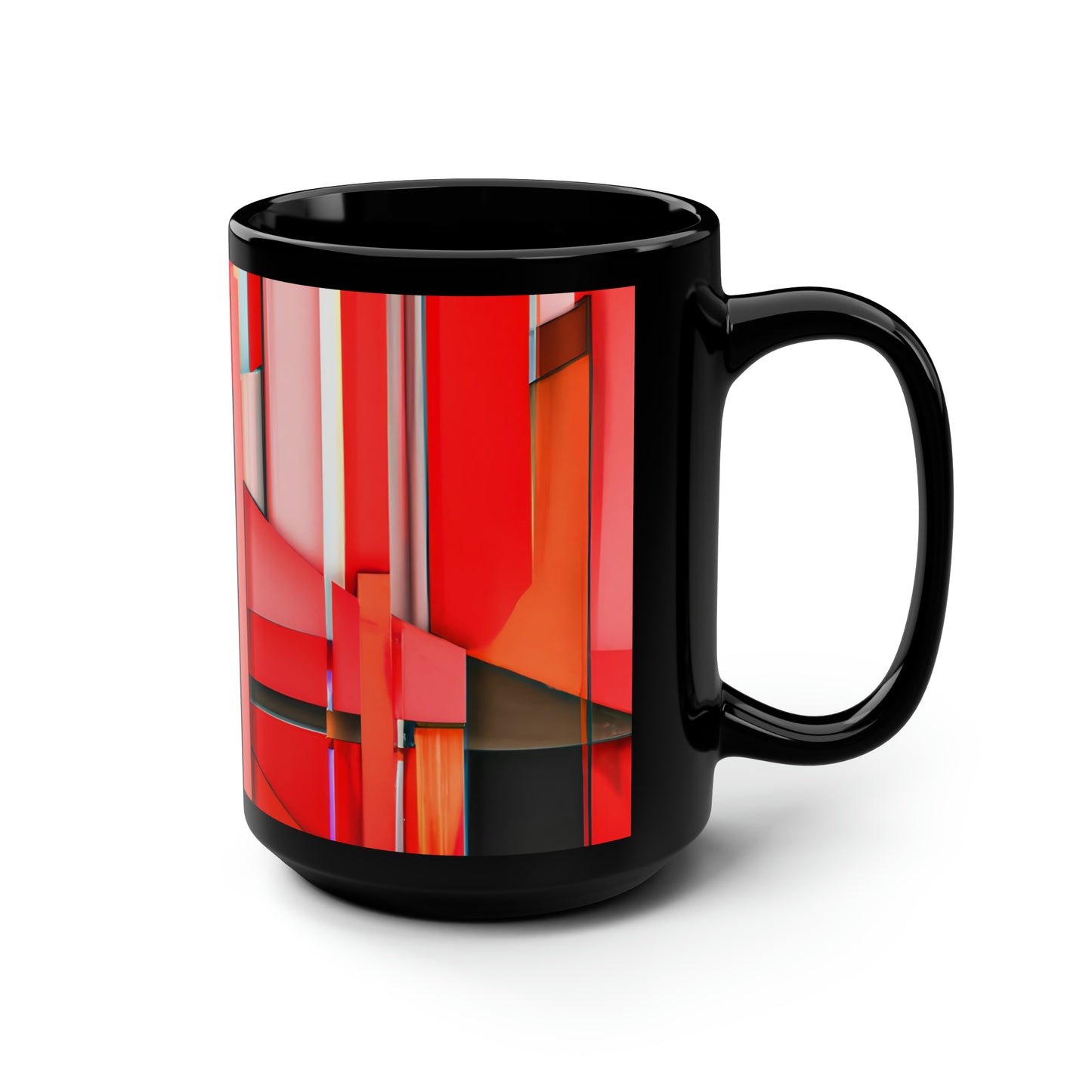 Joseph Whitlock - Weak Force, Abstractly - Black Ceramic Mug 15oz