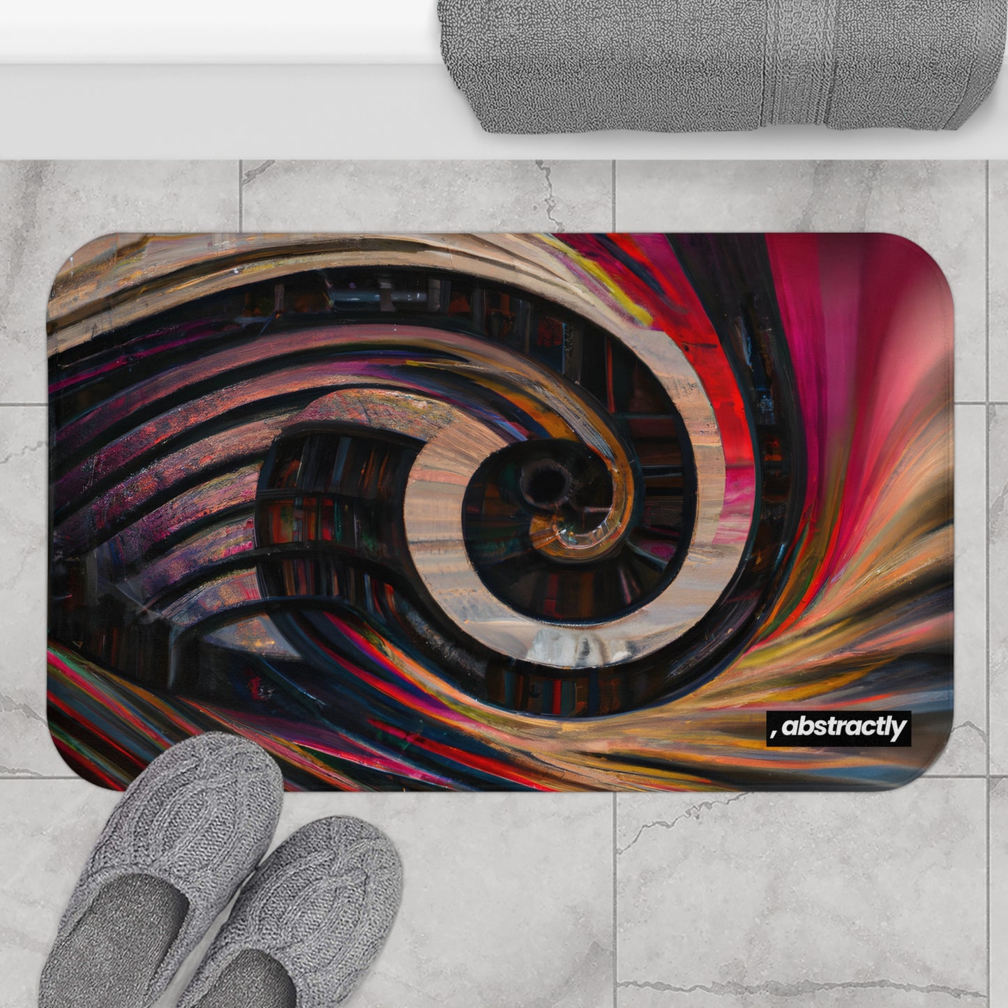 George Strickland - Gravity Force, Abstractly - Bath Mat