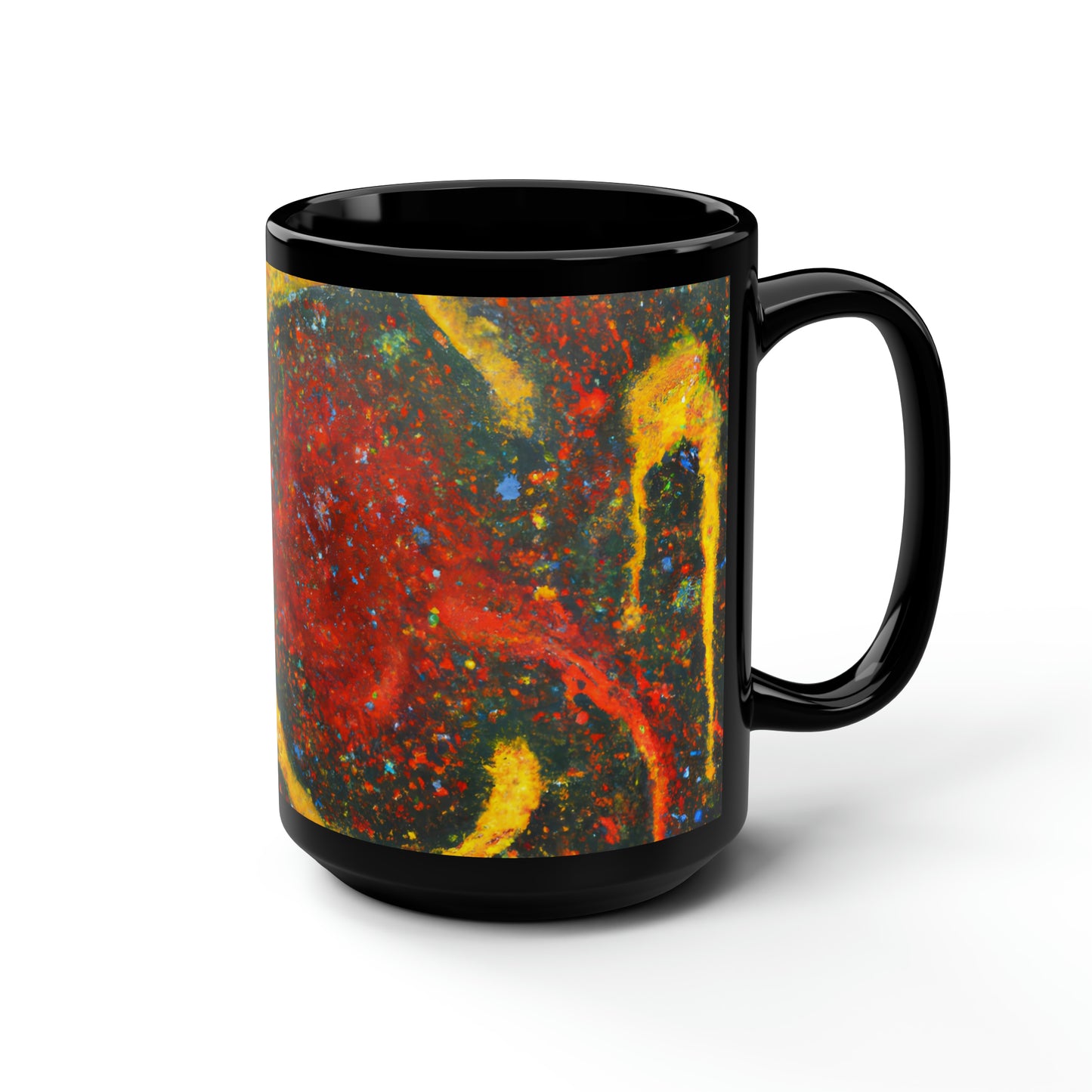 Aeronite Alloy - Chemistry, Abstractly - Black Ceramic Mug 15oz