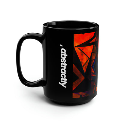 Loren Morgan - Normal Force, Abstractly - Black Ceramic Mug 15oz