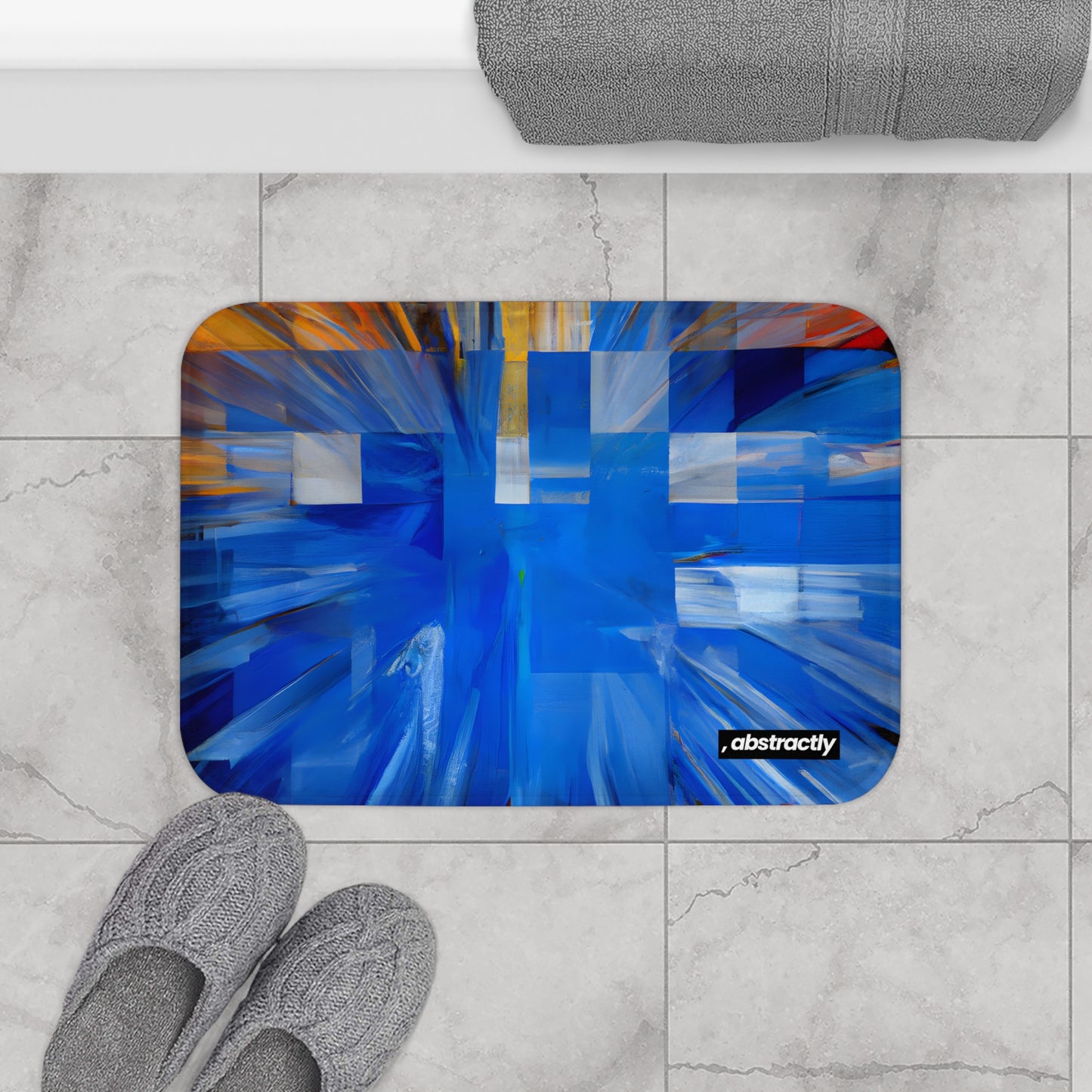 Adelaide Sinclair - Tension Force, Abstractly - Bath Mat