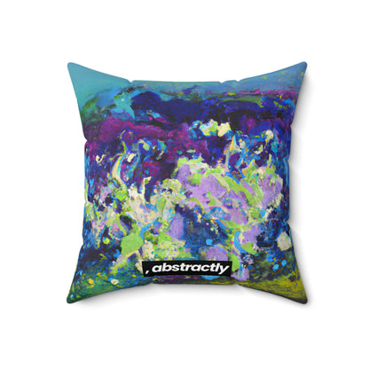 Luminarite Crystalium - Chemistry, Abstractly - Faux Suede Throw Pillow