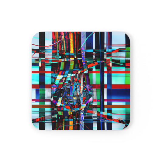 Lorenzo Griffin - Strong Force, Abstractly - Corkwood Coaster Set of 4