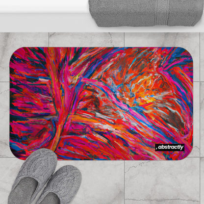 Solarian Crystal Prism - Neon, Abstractly - Bath Mat