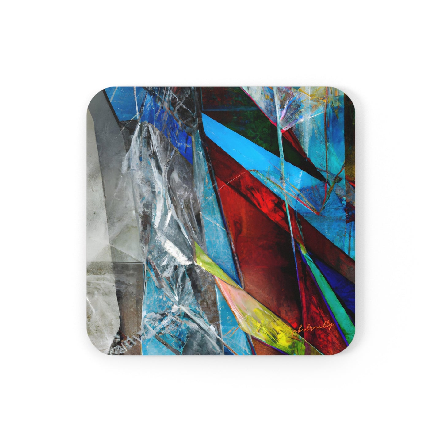 Miles Caldwell - Friction Force, Abstractly - Corkwood Coaster Set of 4