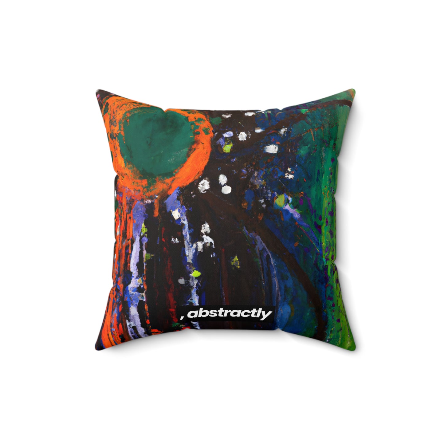 Solaris Elementum - Chlorine, Abstractly - Faux Suede Throw Pillow