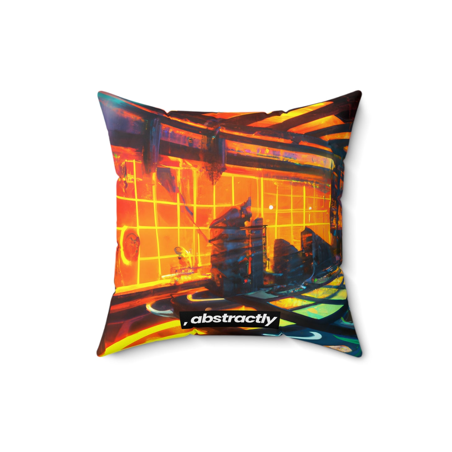 Summit Solutions - Cash Flow, Abstractly - Faux Suede Throw Pillow