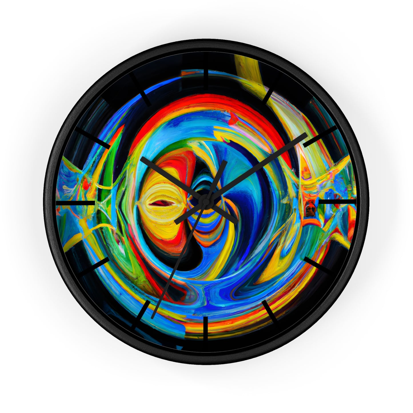 Clarence Strickland - Electric Force, Abstractly - Wall Clock