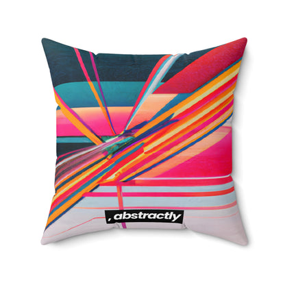 Elizabeth Perkins - Electric Force, Abstractly - Faux Suede Throw Pillow