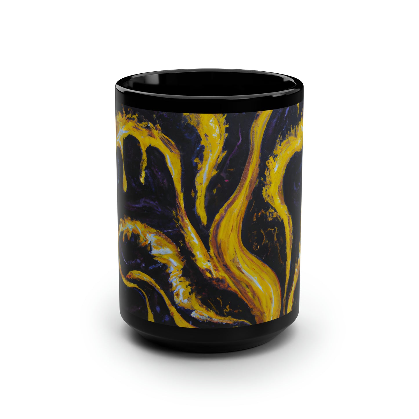 Vanadium Starlite - Chemistry, Abstractly - Black Ceramic Mug 15oz