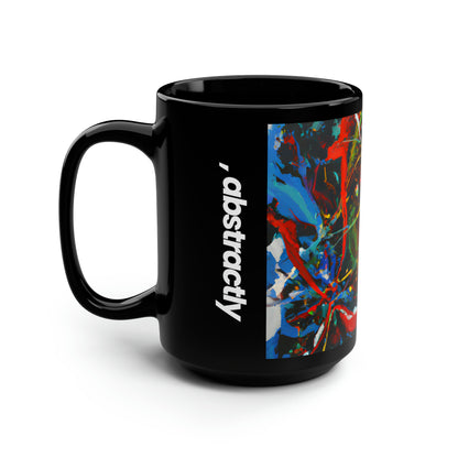 Galactic Ironium - Chemistry, Abstractly - Black Ceramic Mug 15oz