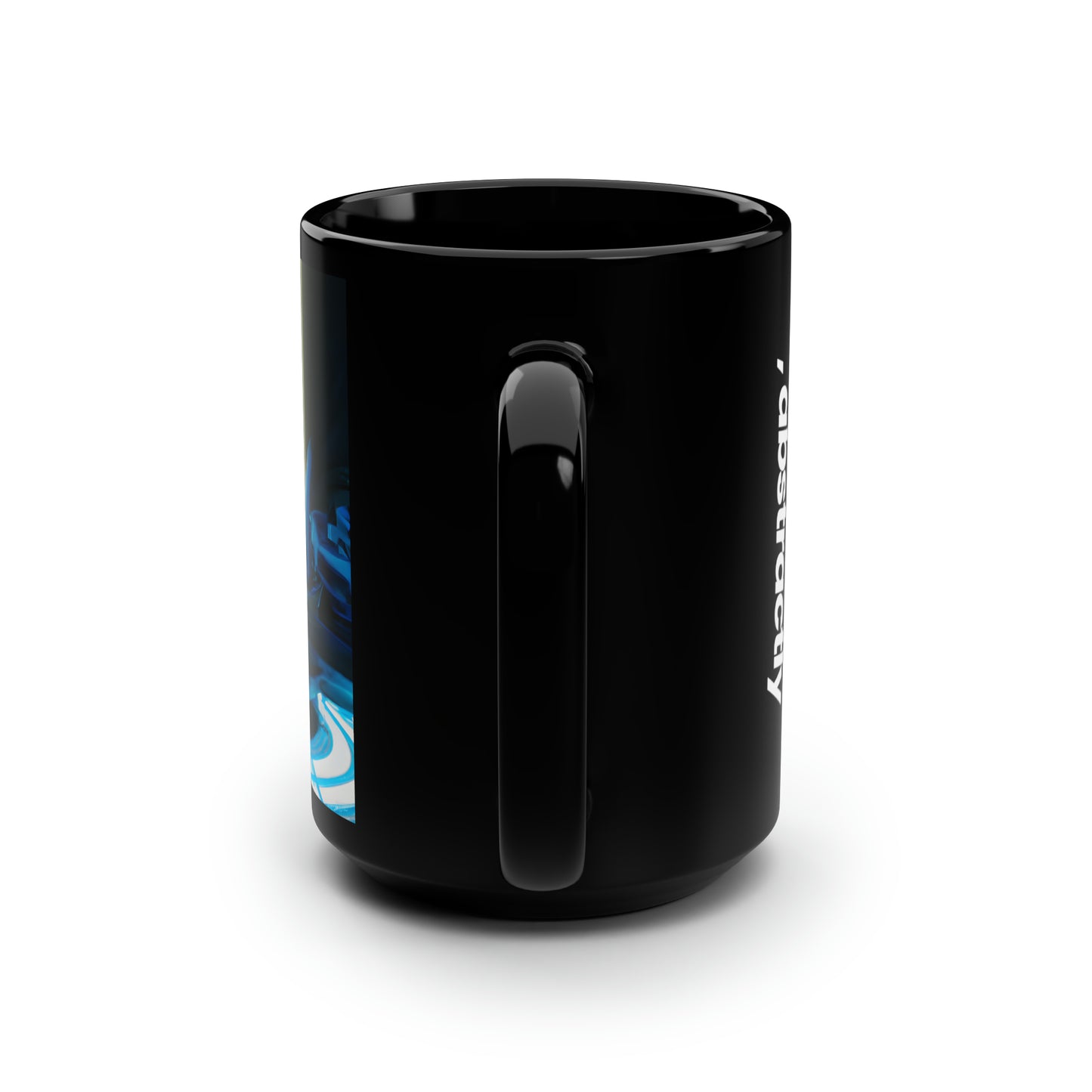 Vertex Financial - Asset, Abstractly - Black Ceramic Mug 15oz