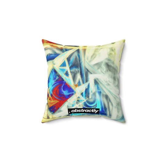 Clarissa Bohm - Electromagnetic Force, Abstractly - Faux Suede Throw Pillow