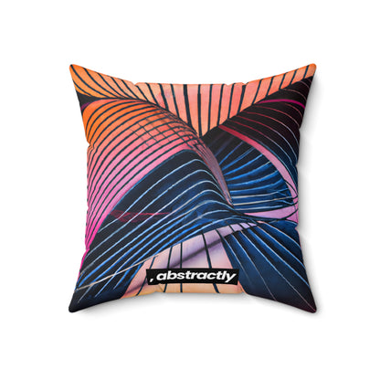 Astrid Nielsen - Strong Force, Abstractly - Faux Suede Throw Pillow