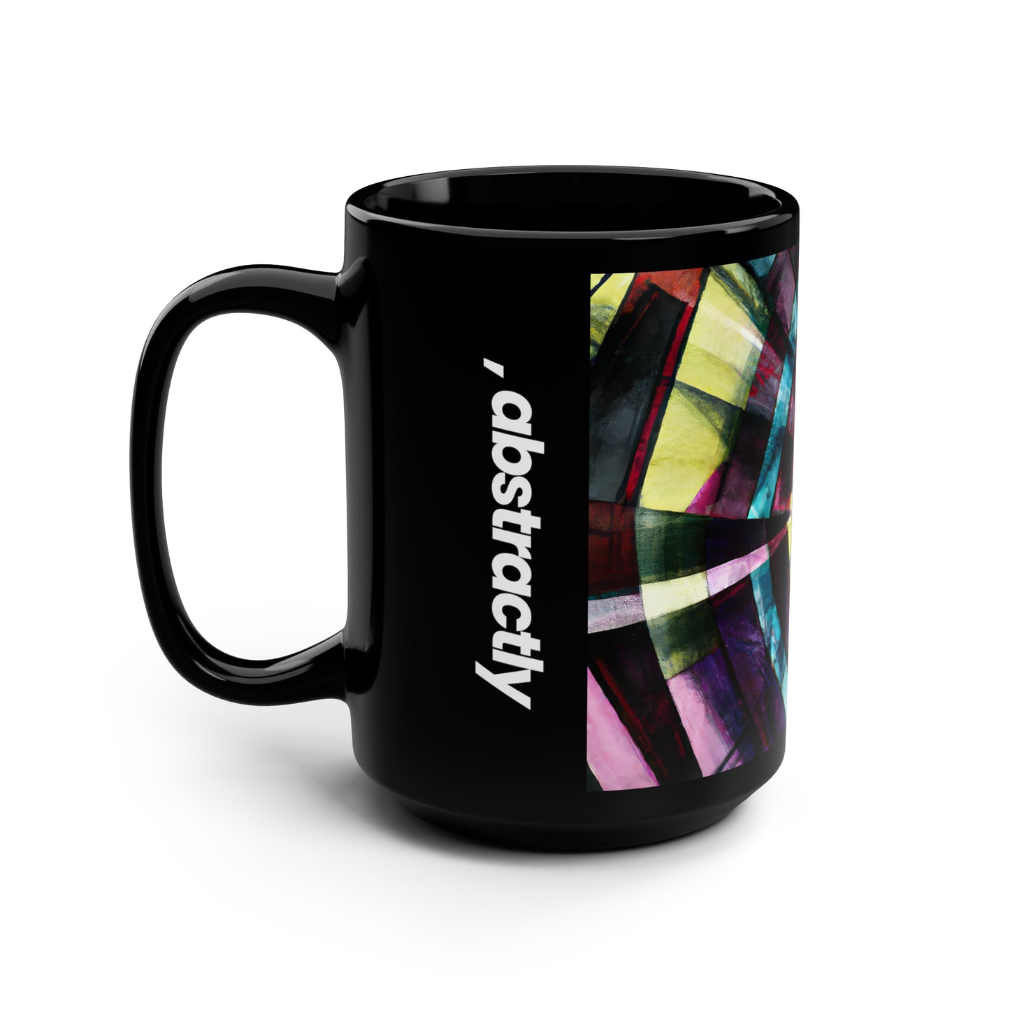 Vera Blackburn - Gravity Force, Abstractly - Black Ceramic Mug 15oz