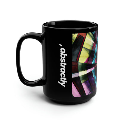 Vera Blackburn - Gravity Force, Abstractly - Black Ceramic Mug 15oz